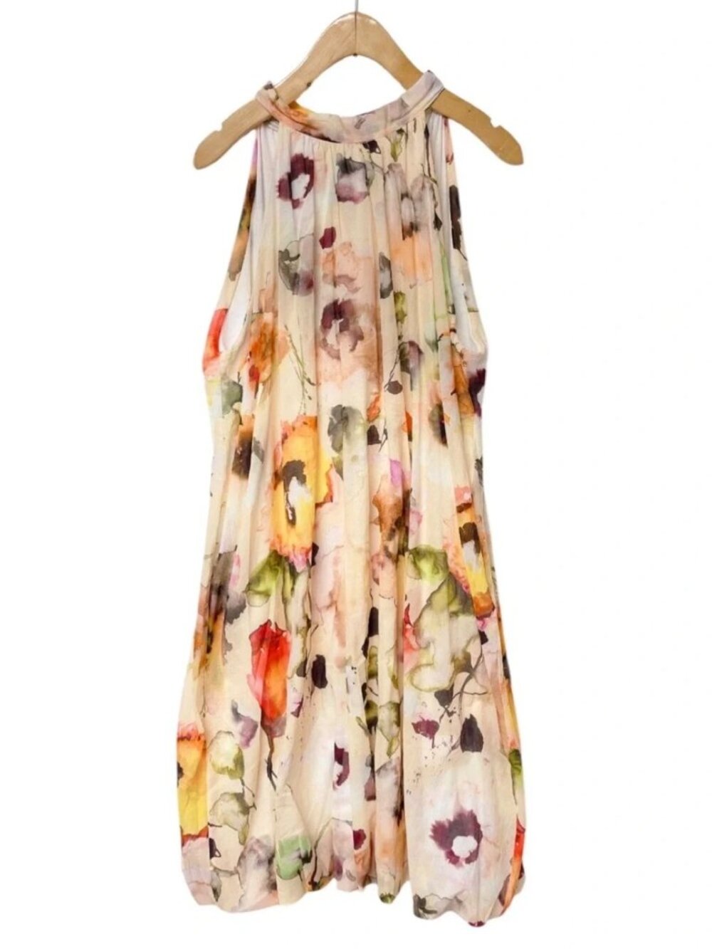 Bellambra Sleeveless Floral Halter Mini Dress - Picture 2 of 9
